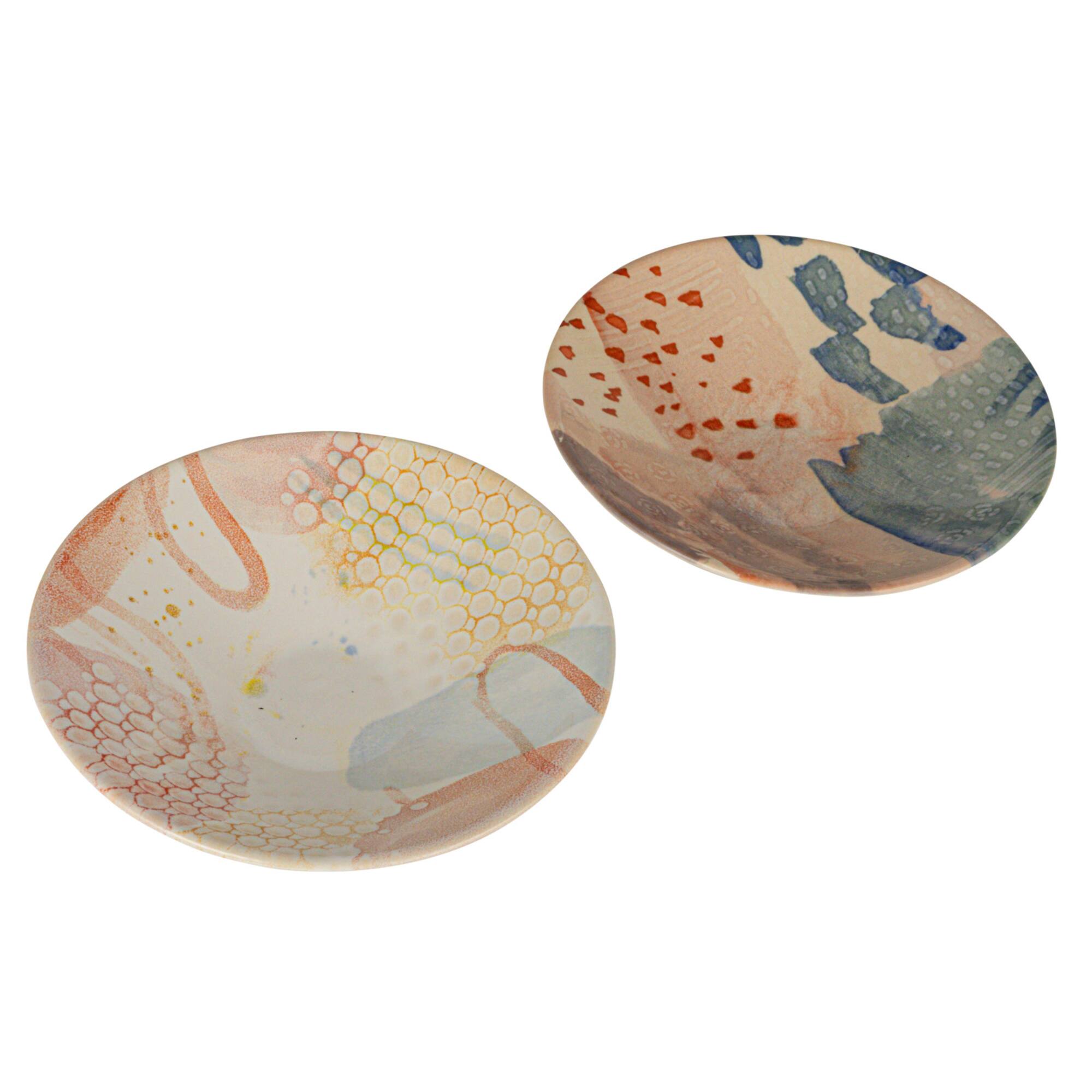 Hello Honey® 7.75" Abstract Elegance Stoneware Bowl Set